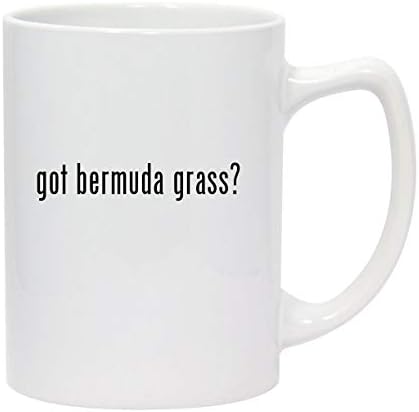 Os produtos de molandra têm grama das Bermudas? - 14 onças de caneca de café em cerâmica branca