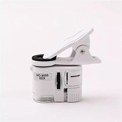 Vidro de lupa de telefone celular Miaohy com clipe 60x de alta definição de microscópio de lâmpada de iluminação de identificação de jóias para trabalho