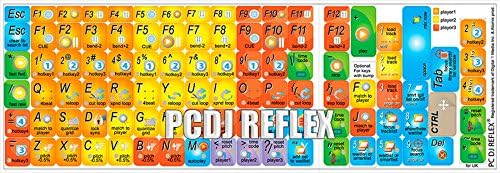 Novos atalhos de decalques do teclado PCDJ Reflex