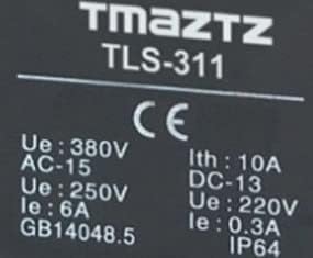 Chave de viagem TLS-311 rolo de aço inoxidável, nivelado na cabeça e limite de mola interruptor de rolagem automática