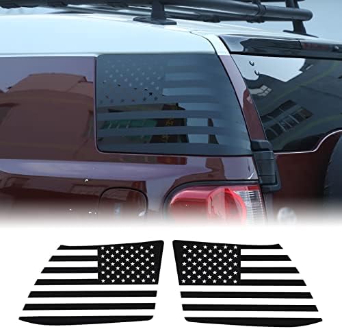 Janela lateral da porta traseira American Bandle Janela Decalque adesivo ajuste para Toyot@A FJ Cruiser 2007-2017 Aunginsy