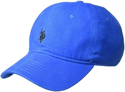 U.S. Polo Assn. Masculino para homens lavados algodão -algodão, chapéu de beisebol com logotipo de pônei e borda curva