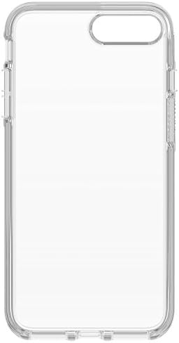 OtterBox iPhone 8 Plus & iPhone 7 Plus Symmetry Series Case - Clear, Ultra -Sleek e Compatível de Carregamento sem fio, Bordas elevadas Proteger a câmera e tela