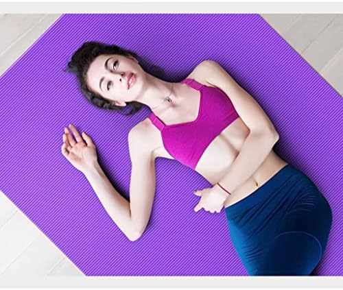 N/A Yoga Mat - Exercício de cores sólidas e tapete de fitness para todos os tipos de ioga, exercícios de piso