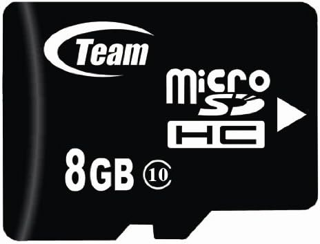 8GB CLASSE 10 MICROSDHC Equipe de alta velocidade 20 MB/SEC CARTÃO DE MEMÓRIA. Blazing Card Fast para Motorola Charm Citrus WX445 CLIQ 2. Um adaptador USB de alta velocidade gratuito está incluído. Vem com.