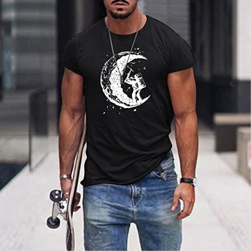 Tamas de manga curta para homens do soldado de ZDDO para homens, camisetas de impressão gráfica de astronautas, camiseta