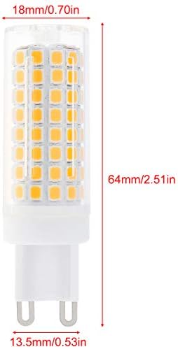 Lâmpadas LED RTNLIT G9, lâmpada LED de 10W de 1000lm 3000k Warm G9 LED para ling em casa, feixe de 360 ​​graus, base de pino G9 BI