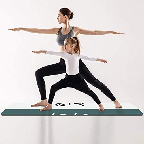 O lado dela e seu lado premium grosso de ioga MAT ECO AMPLEMAS DE RORBORAÇÃO E SATION ONLION SLIP para todos os tipos de ioga de exercício e pilates