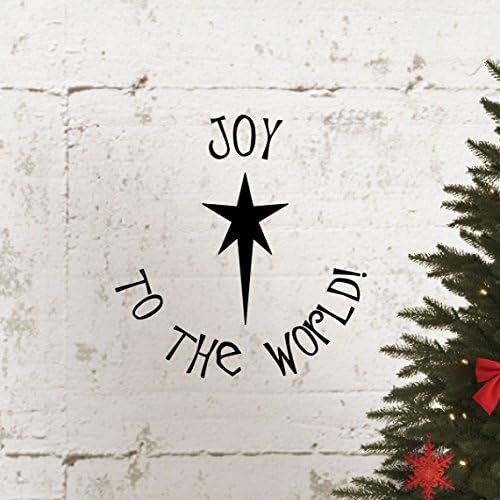 Joy to the World Christmas Star Holiday Quote Wall Decalter Sticker Decor de Natal #1338