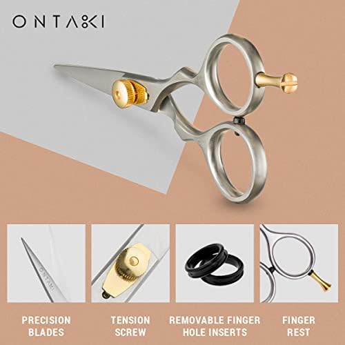 Pacote de tesouras 2 de tesoura - 1 tesoura de bigode japonesa Scissors Barber Scissor de barba - 1 barba de aço