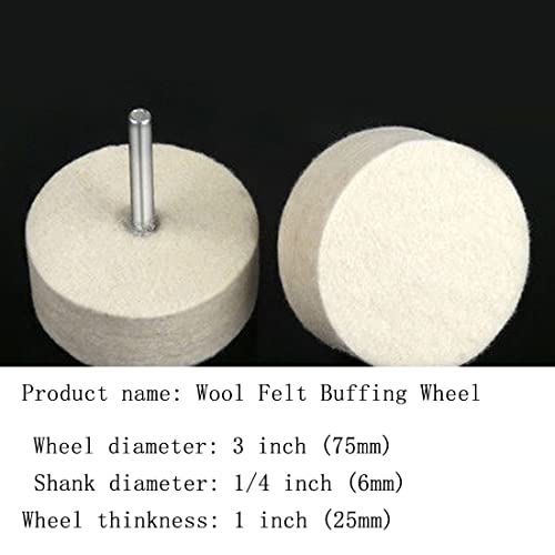 Luo ke de 3 polegadas de lã compactada roda de lã de feltro