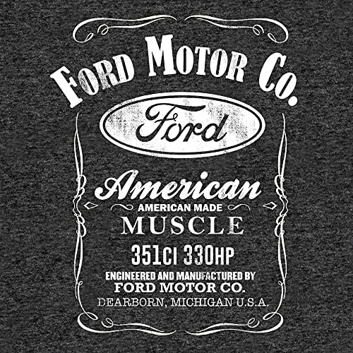 Tee Luv Ford American Men American Made Muscle Shirt - Faded Ford Motor Company camisa