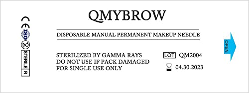 A agulha de maquiagem permanente de nano -fusão de 14 pinos 0,20 mm Microblades flexíveis - QMYBROW