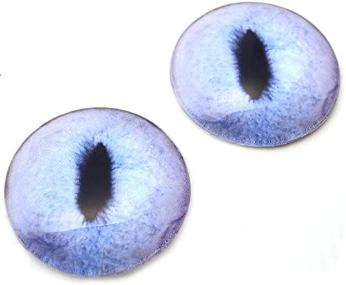 Olhos de vidro de animais de gato de gato azul pálido - escolha seu tamanho - jóias que produzem suprimentos artes de
