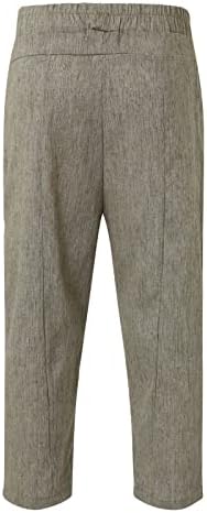 Miashui meias garoto masculino algodão e linho calças de cores sólidas