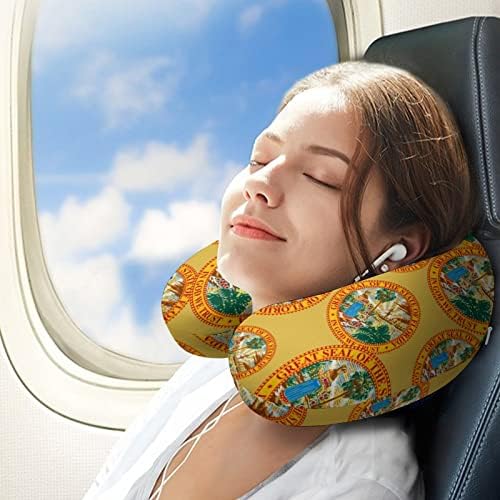 Florida State Bandle Pillow Memória de espuma de espuma travesseiro de pescoço u em forma de suporte para o pescoço da cabeça