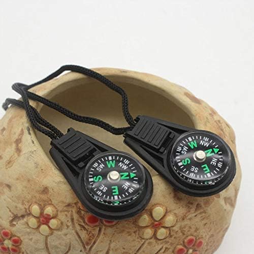 SDGH Mini Compass Survival Kit com chaveiro para camping ao ar livre ideal para colocar no bolso