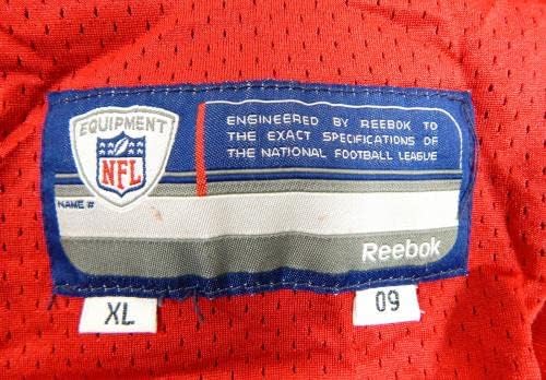 2009 SAN FRANCISCO 49ers Diyral Briggs #50 Game usou camisa de prática vermelha xl 894 - Jerseys de jogo NFL não assinado usada