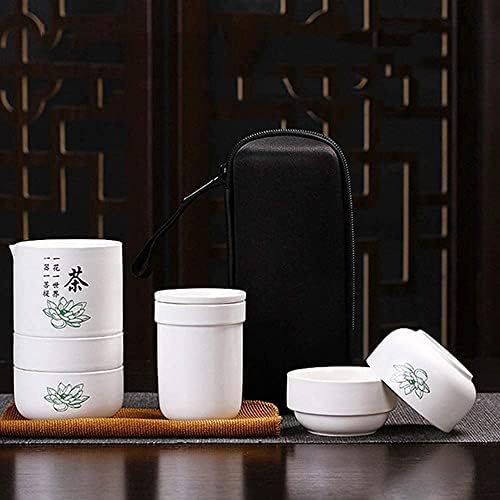 Lianxiao - Portátil One Pote de quatro xícaras de chá de chá de chá de chá de chá pequeno Teacup de chá de chá de panela de kung fu no conjunto de chá 3