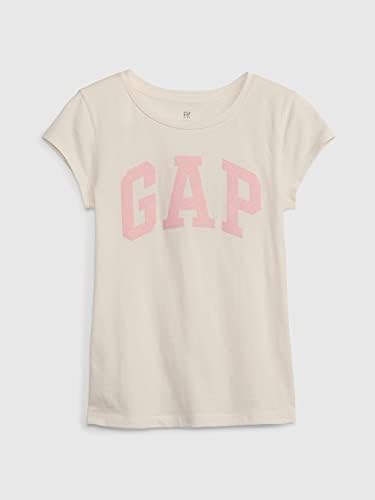T-shirt de Logo Camiseta de Manga Curta das Meninas Gap Gap Girls