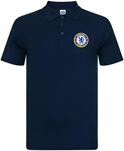 Chelsea Football Club Soccer Gift Mens Crest Polo Shirt