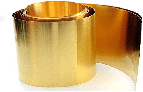 Nianxinn Brass Metal Metal Placa de folha de folha 100 mm x 1000 mm Folha de cobre puro