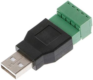 USB 2.0 TIPO A MASCO/fêmea a 5p parafuso com conector adaptador de plugue de terminal de blindagem por Keaiduoa