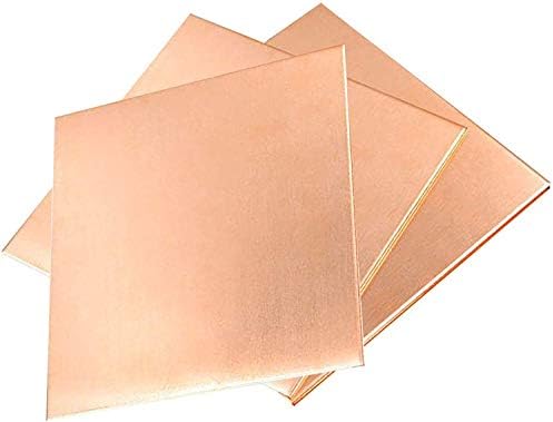 Placa de folha de metal de cobre Originalclub 1,2x 100 x 150 mm Folha de cobre de metal de cobre cortada