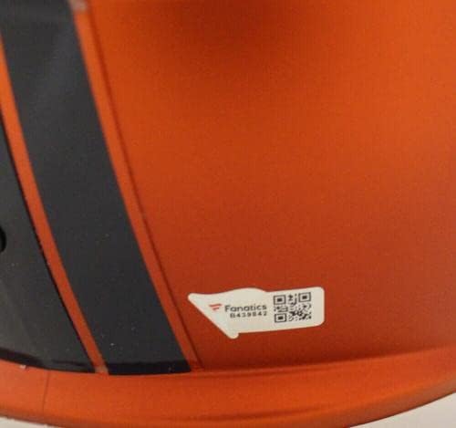 Russell Wilson autografou o Denver Broncos em tamanho real True Blaze Helmet Fan 36566 - Capacetes NFL autografados