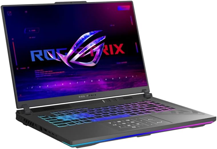 ASUS 2023 ROG STRIX G16 Laptop de jogos 16 ”165Hz FHD+ Exibição 13th Intel i7-13650HX 14-CORE 16GB DDR5 1TB SSD NVIDIA GEFORCE RTX