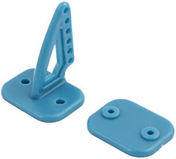 Novo LON0167 5 pares apresentados RC Modelo Airplano confiável Eficácia DIY Peças de montagem do leme ângulo 20 mm x 27mm azul