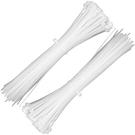 100 PCs Pesados ​​8-18 Nylon Industrial White Cable Wire Bely