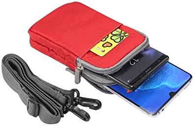 Pacote de cintura para homens, bolsa de coldre de telefone de nylon com loop de cinto Crossbody Phone transportando