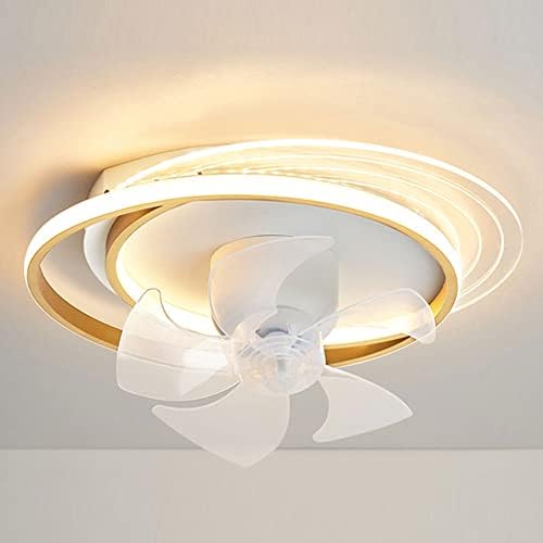 Yvamnad Personalidade simples LED LED Lâmpada de ventilador de ventilador ajustável 6 velocidades ventilador design criativo Protection olhe olho Fan Luz de teto moderno ventilador de teto com luzes