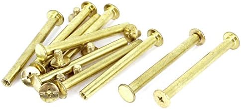 Aexit Brass Power Power Frening Tool Parts & Acessórios 5x50mm Chapa de Chicago parafuso Post 10pcs Para peças de