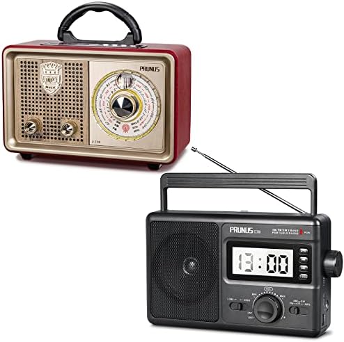 PRUNUS J110 RÁDIO RÁDIO Bluetooth portátil AM FM Rádio Shortwave, Prunus J09 AM FM Rádio portátil de ondas curtas com melhor