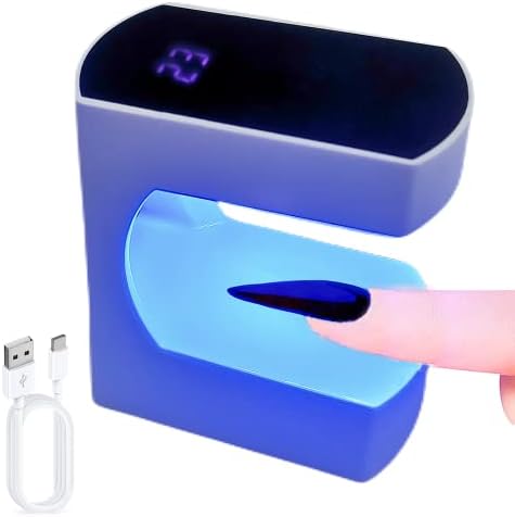 Lishumei Mini LED lâmpada Lâmpada de unha, luz UV de 24W para unhas com lâmpada UV de timer para unhas de gel Luz de unha rápida portátil portátil secador de unhas para viajar manicure arte diy unhas arte unhas