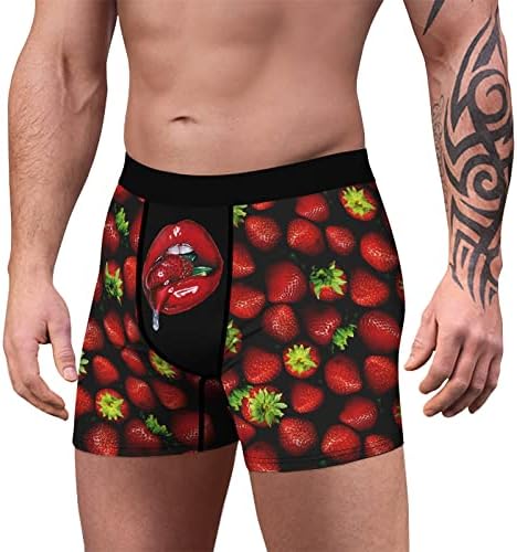 Masculino boxers romance de jovens masculinos de desenho animado impressão de boxe shorts de roupa de baixo