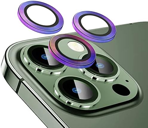 Protetor de câmera colorida Tamoria compatível para iPhone 13 Pro / 13 Pro Max Camera Lente Protetor Metal Individual Metal Plus de