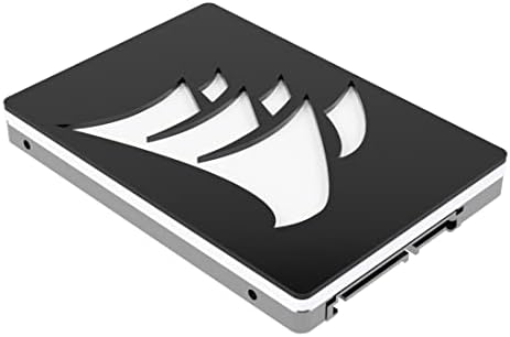 Tampa do disco rígido SSD 2,5 polegadas com design de logotipo Corsair com apoio adesivo - preto e branco