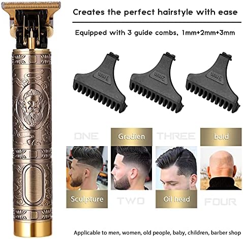 Moniel Battery Exibir cortador de cabelo Profissional USB Hair Men Rechargable elétrico poderoso poder de cabelo de