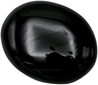 Black Obsidian Palm Stone - Massagem quente Pedras de preocupação para balanceamento de chakra corporal natural, cura de