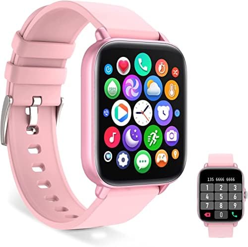 HOOGAO 1,7 polegada Smart Watch SmartWatch Rastreador de fitness com rastreamento de sono com freqüência cardíaca, 28