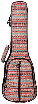 Glenmi Multicolor Bohemian Ukulele Case Bag para Soprano Concert Tenor Ukulele 21 '' 23 '' 26 '', 0,5 polegadas de espessura