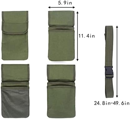 Ferramenta de jardinagem Petyoung Avental, saco de cinto de utilidade com 7 bolsos cinto de ferramenta de jardim para homens