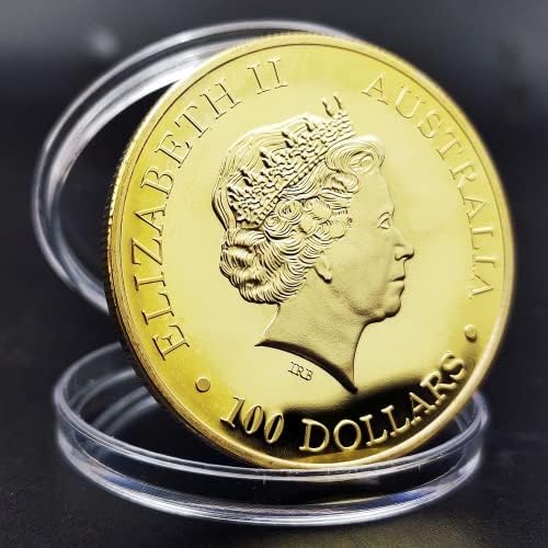 Coin British Commonwealth da rainha da Commonwealth, australiana de Kangaroo British, coleção de moedas comemorativa