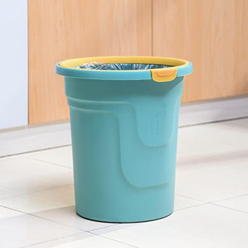 Lixo de lixo de cozinha lixo doméstico pode criar lixo simples e simples não pode ser tampa com anel de pressão da cozinha sala de estar de armazenamento de papel higiênico cesta de cesta de lixo