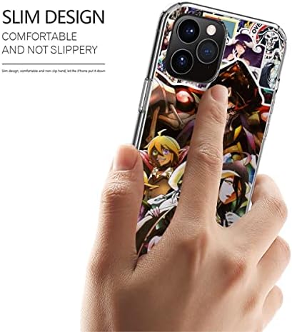 Caixa de telefone Compatível com iPhone Samsung Galaxy Overlord 13 Colagem 7 8 X XR 11 12 Pro Max SE 2020 14 Acessórios Scratch Transparent