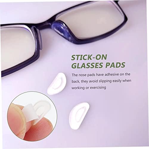 Hemotão 15 pares copos Pachotas de nariz EyeGlasses Dariz Pads de óculos de sol Darizes Papas de silicone Darizes para óculos de óculos