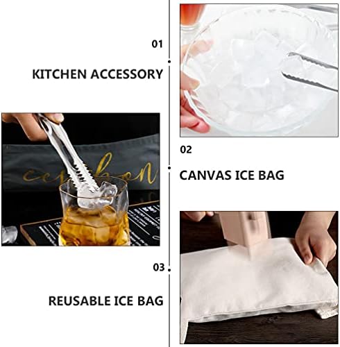 Batedores de misturador de mãos do doool 2pcs saco de gelo de algodão bolsa de gelo esmagada smashing smashing saco reutilizável bolsa